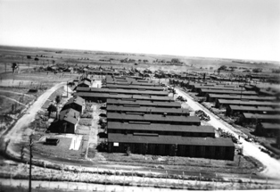 Aerial photo of Camp Concordia, looking west.